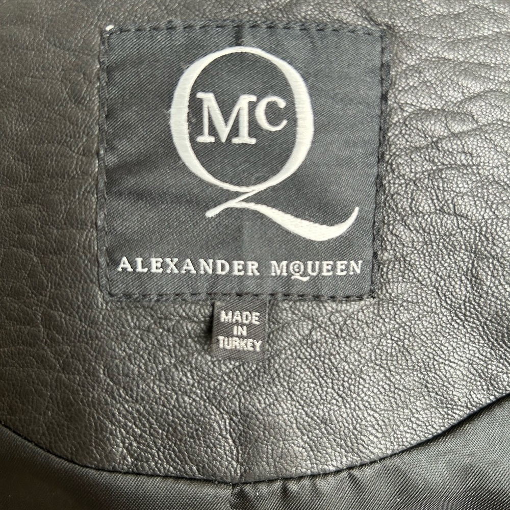 Mc Q by Alexander McQueen Leather Moto Jacket - Picture 10 of 11